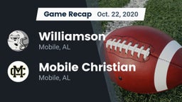 Recap: Williamson  vs. Mobile Christian  2020