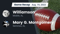 Recap: Williamson  vs. Mary G. Montgomery  2022