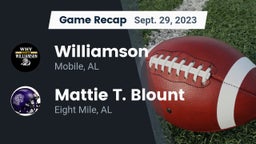 Recap: Williamson  vs. Mattie T. Blount  2023