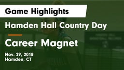 Hamden Hall Country Day  vs Career Magnet Game Highlights - Nov. 29, 2018