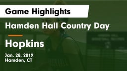 Hamden Hall Country Day  vs Hopkins  Game Highlights - Jan. 28, 2019