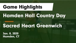Hamden Hall Country Day  vs Sacred Heart Greenwich Game Highlights - Jan. 8, 2020