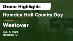 Hamden Hall Country Day  vs Westover Game Highlights - Feb. 5, 2020