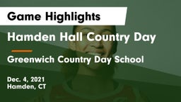 Hamden Hall Country Day  vs Greenwich Country Day School Game Highlights - Dec. 4, 2021