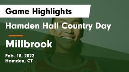 Hamden Hall Country Day  vs Millbrook  Game Highlights - Feb. 18, 2022