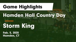 Hamden Hall Country Day  vs Storm King  Game Highlights - Feb. 5, 2020