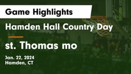 Hamden Hall Country Day  vs st. Thomas mo Game Highlights - Jan. 22, 2024