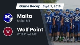 Recap: Malta  vs. Wolf Point  2018