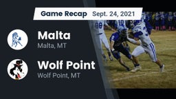 Recap: Malta  vs. Wolf Point  2021