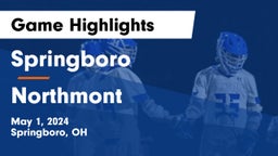 Springboro  vs Northmont  Game Highlights - May 1, 2024