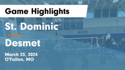 St. Dominic  vs Desmet Game Highlights - March 23, 2024