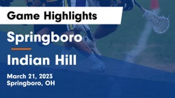 Springboro  vs Indian Hill  Game Highlights - March 21, 2023