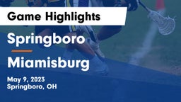 Springboro  vs Miamisburg  Game Highlights - May 9, 2023