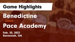 Benedictine  vs Pace Academy Game Highlights - Feb. 25, 2022