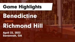 Benedictine  vs Richmond Hill  Game Highlights - April 22, 2022
