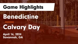 Benedictine  vs Calvary Day  Game Highlights - April 16, 2024