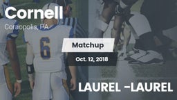 Matchup: Cornell  vs. LAUREL  -LAUREL 2018