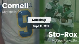 Matchup: Cornell  vs. Sto-Rox  2019
