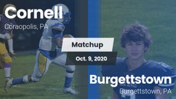 Matchup: Cornell  vs. Burgettstown  2020