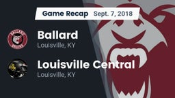 Recap: Ballard  vs. Louisville Central  2018