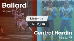 Matchup: Ballard vs. Central Hardin  2018