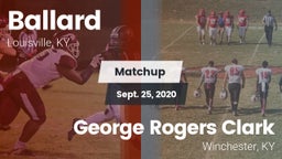 Matchup: Ballard vs. George Rogers Clark  2020