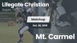 Matchup: Lifegate Christian H vs. Mt. Carmel 2019