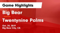 Big Bear  vs Twentynine Palms Game Highlights - Oct. 24, 2019