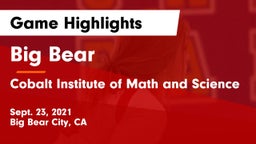 Big Bear  vs Cobalt Institute of Math and Science Game Highlights - Sept. 23, 2021