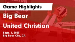Big Bear  vs United Christian Game Highlights - Sept. 1, 2023