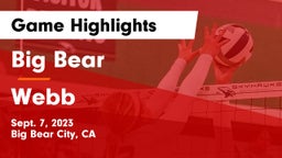 Big Bear  vs Webb Game Highlights - Sept. 7, 2023