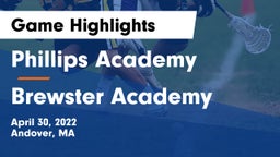 Phillips Academy vs Brewster Academy  Game Highlights - April 30, 2022