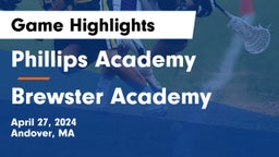 Phillips Academy vs Brewster Academy  Game Highlights - April 27, 2024