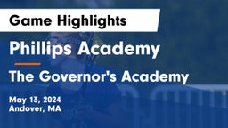 Phillips Academy vs The Governor's Academy Game Highlights - May 13, 2024