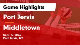 Port Jervis  vs Middletown  Game Highlights - Sept. 5, 2023