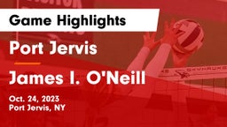 Port Jervis  vs James I. O'Neill  Game Highlights - Oct. 24, 2023