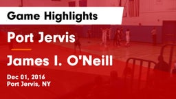 Port Jervis  vs James I. O'Neill  Game Highlights - Dec 01, 2016