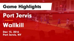Port Jervis  vs Wallkill  Game Highlights - Dec 13, 2016