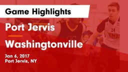 Port Jervis  vs Washingtonville Game Highlights - Jan 6, 2017