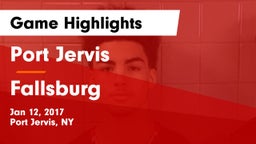 Port Jervis  vs Fallsburg  Game Highlights - Jan 12, 2017