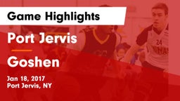 Port Jervis  vs Goshen Game Highlights - Jan 18, 2017