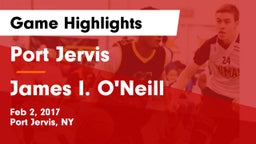 Port Jervis  vs James I. O'Neill  Game Highlights - Feb 2, 2017