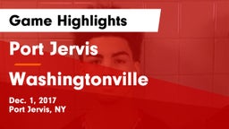 Port Jervis  vs Washingtonville Game Highlights - Dec. 1, 2017