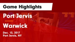 Port Jervis  vs Warwick Game Highlights - Dec. 13, 2017