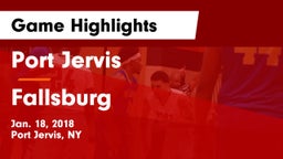Port Jervis  vs Fallsburg  Game Highlights - Jan. 18, 2018