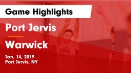 Port Jervis  vs Warwick  Game Highlights - Jan. 14, 2019