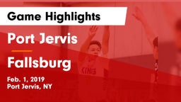 Port Jervis  vs Fallsburg  Game Highlights - Feb. 1, 2019