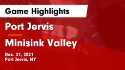 Port Jervis  vs Minisink Valley  Game Highlights - Dec. 21, 2021