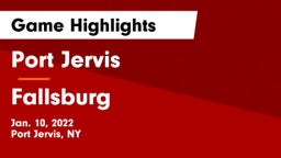 Port Jervis  vs Fallsburg  Game Highlights - Jan. 10, 2022