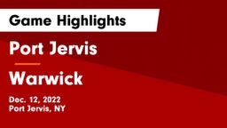 Port Jervis  vs Warwick  Game Highlights - Dec. 12, 2022